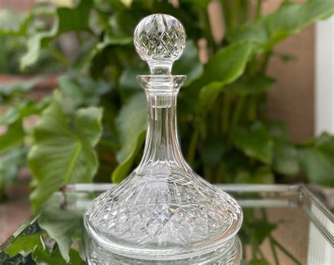 Waterford Crystal Lismore Ships Decanter and Stopper - Etsy