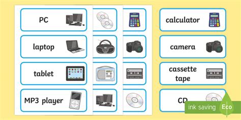 Digital Technologies Classroom Tech Labels | Twinkl