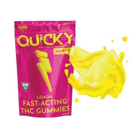 Quicky Gummies - Lemon (Sativa) - 100mg - Quicky Edibles