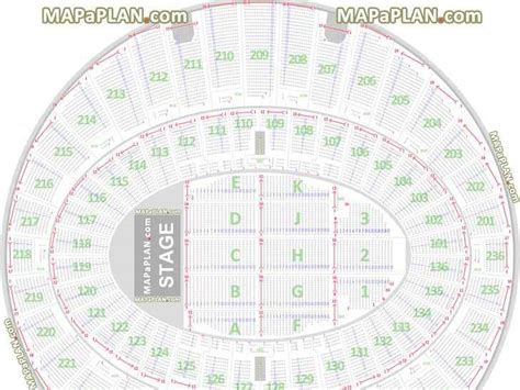 The Kia Forum Inglewood Inglewood seat numbers detailed seating chart - LA California - MapaPlan.com