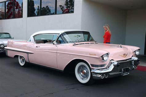 1957 Cadillac Coupe DeVille - white over pink - fvr - General Motors Products - Antique ...