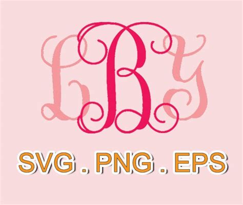 Interlocking Monogram Font Svg Filessvg Sillhouttesans Serif | Etsy