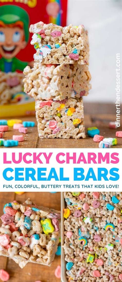 Lucky Charms Cereal Bars Recipe - Dinner, then Dessert