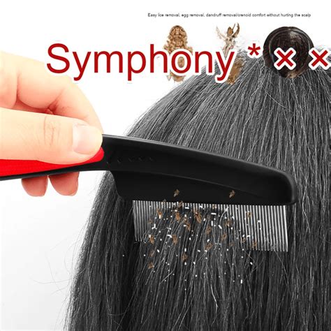 Lice Comb With Narrow Teeth For Head Lice And Nits Removal Dense Teeth Design Scratch Free Hair ...