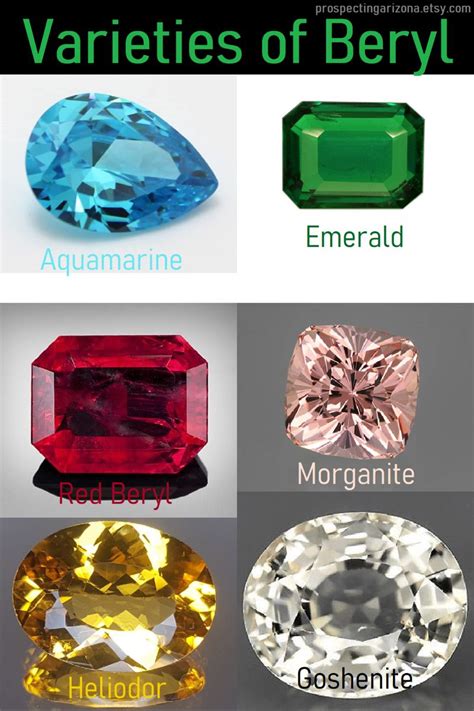 Varieties of Beryl | Crystals and gemstones, Unique items products, Beryl