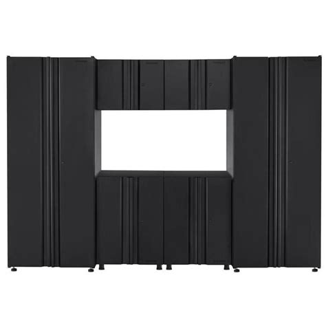 Husky 6-Piece Regular Duty Welded Steel Garage Storage System in Black ...