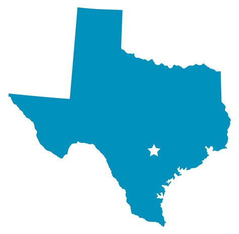 Texas Outline PNG Transparent Images