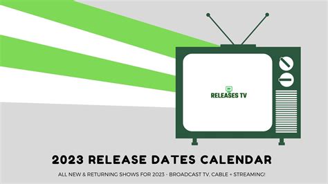 2023 TV Premiere Dates Calendar | TV Release Dates 2023 (New ...