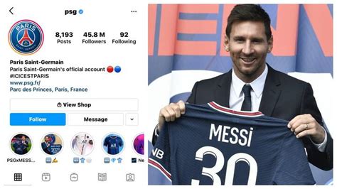 Did Messi's Arrival Double PSG's Instagram Followers? Here's A Fact-Check