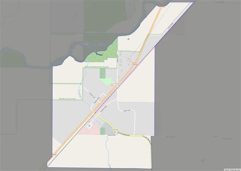 Map of Springbrook CDP, Wisconsin