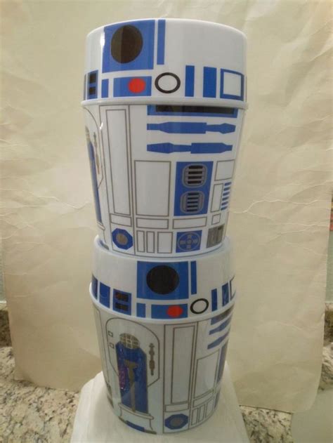 2 Disney Star Wars R2-D2 Droid Popcorn Bucket Bowl Container Snack Promo | Disney star wars ...