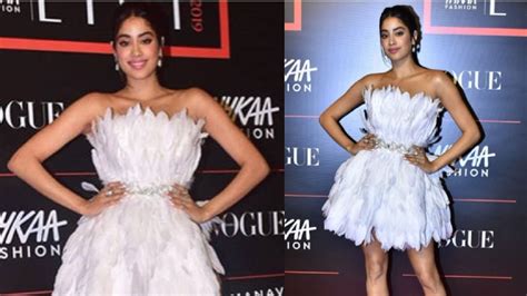 Jhanvi Kapoor HOT Look At Vogue Nykaa Fashion Awards 2019 - YouTube