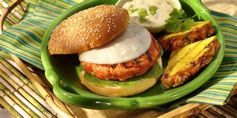 Grilled Salmon Burger Recipe | Sargento® Sliced Provolone Cheese