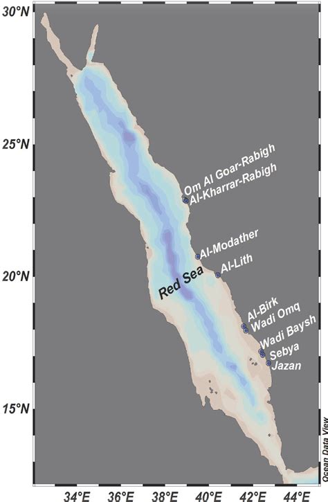 The map of the nine sampling locations of mangrove swamps along the Red... | Download Scientific ...