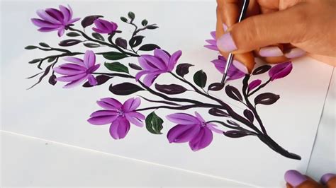 simple flower painting tutorial - Bettie Mcfarland