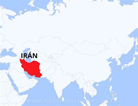 Mapa de Irán