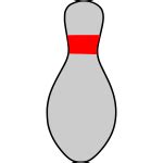 Bowling pin sign vector clip art | Free SVG