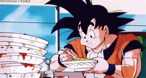 Goku Dragon Ball GIF - Goku Dragon Ball Eating - Discover & Share GIFs