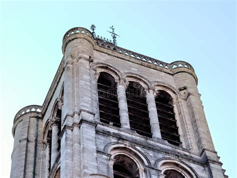 Gothic Architecture of the Basilica of Saint-Denis Stock Image - Image ...