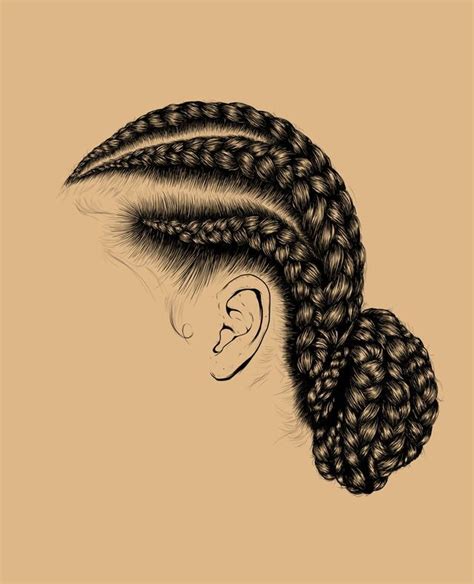 Pin by rakael on art | Hair art, How to draw braids, Natural hair art