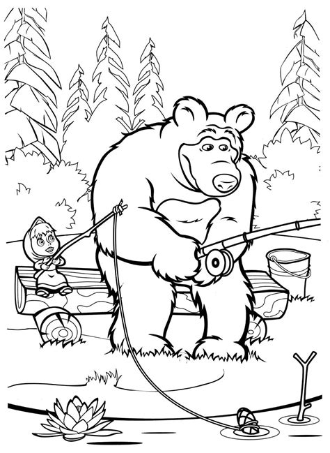 Masha Y El Oso Dibujos Para Colorear Pdf Para Colorear | Images and Photos finder