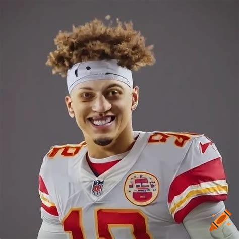 Patrick mahomes holding a big cheese wheel on Craiyon