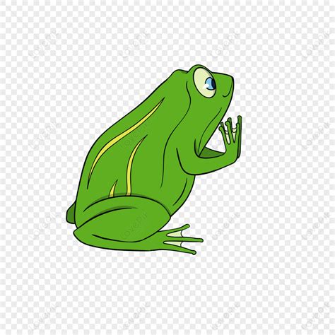 Cartoon Hand Drawn Frog Clipart,hand Painted Frog,paint Hand,printing ...