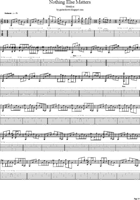 Metallica nothing else matters acoustic guitar chords - acetoxchange