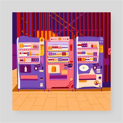 Japan Vending Machines, an art print by Milly Que - INPRNT