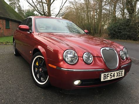 Used JAGUAR S-TYPE 2.7V6 SE DIESEL AUTO 64700 MILES, CARNELIAN RED / OATMEAL PIPED LEATHER, 2.7 ...