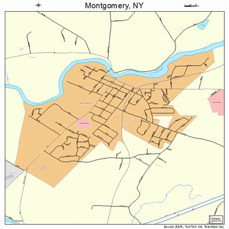 Montgomery New York Street Map 3648142