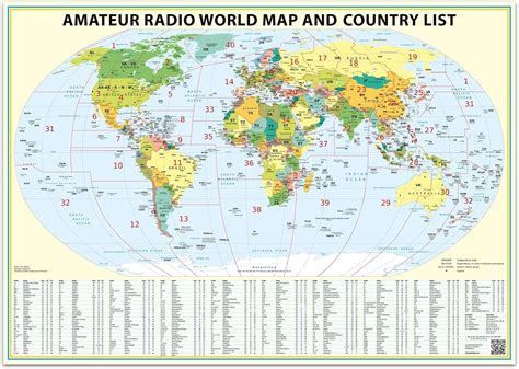 Ham Radio Map Of The World - United States Map