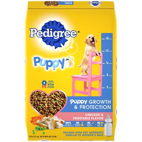 PEDIGREE Puppy Growth & Protection Dry Dog Food Chicken & Vegetable ...