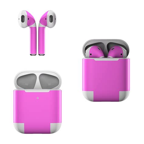 Solid State Vibrant Pink Apple AirPods Skin | iStyles