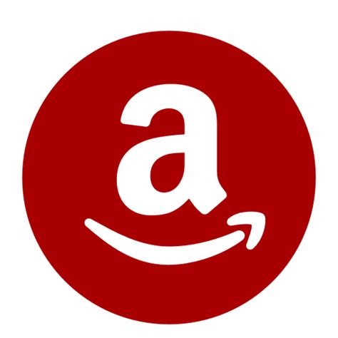 Amazon icon (png logo symbol) red