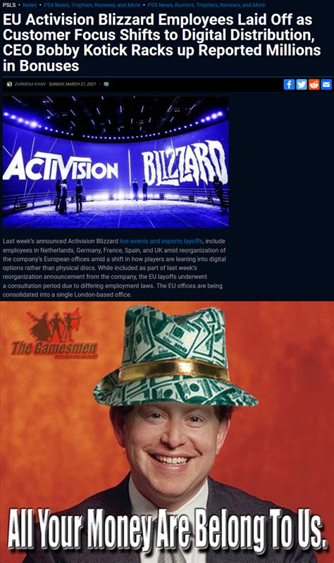 March 2021 Layoffs | Blizzard Entertainment | Know Your Meme