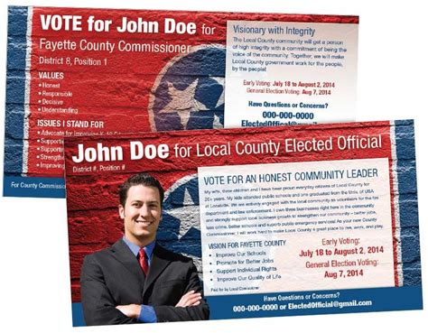 Political Postcards | Political Mailers | Custom Postcards | Custom Printing for Pittsburgh, PA