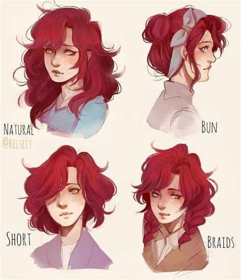 Girl Hairstyles Drawing Reference and Sketches for Artists
