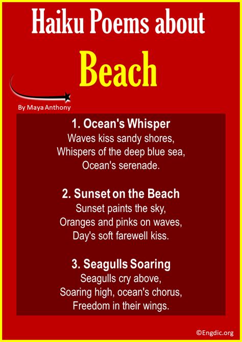 10 Best Haiku Poems about Beach - EngDic