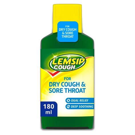 Lemsip Cough Syrup For Dry Cough – 180ml | Cough Syrup | Chemist4U