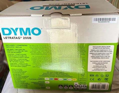 Dymo LetraTag 200B Portable Thermal Bluetooth Label Maker, Black Bluetooth 71701063151 | eBay