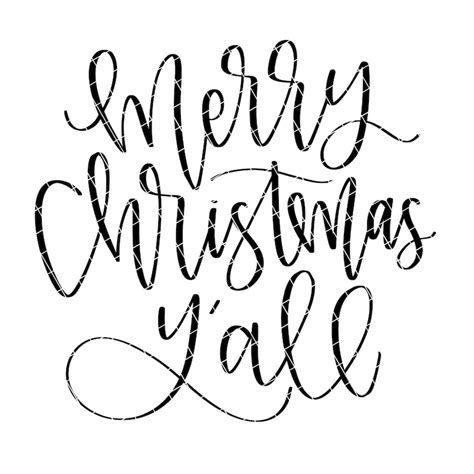 Merry Christmas Y'all SVG Merry Christmas Y'all - Etsy