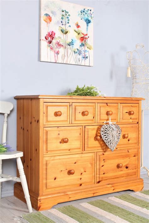 £139 - Shabby chic chest of drawers - 9 drawers so lots of storage, lots of marks so ideal for ...
