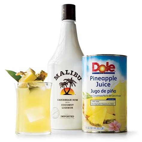 You Can Get Malibu Gift Packs That Come With Pineapple Juice So You Can ...