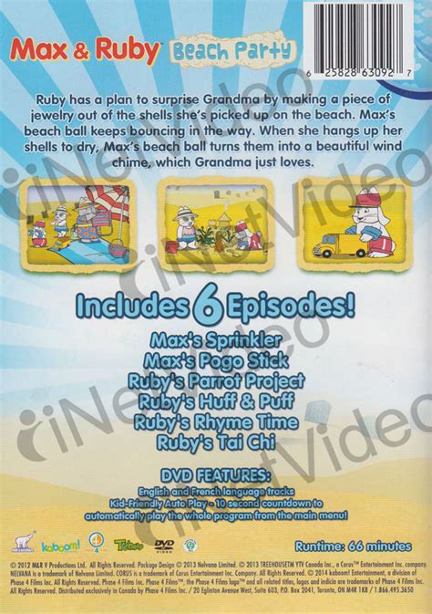 Max & Ruby - Beach Party on DVD Movie