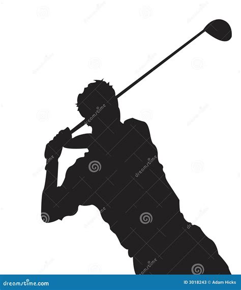 Golf Swing 1 stock vector. Illustration of sport, action - 3018243