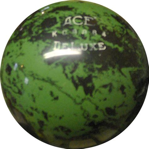 Ace Deluxe Green Bowling Ball - 123Bowl