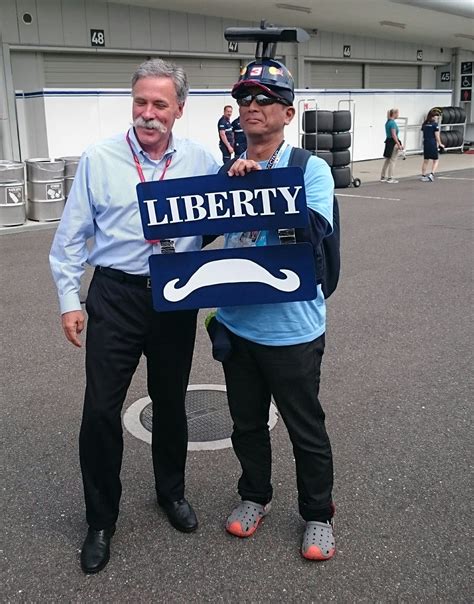 Chase Carey and his moustache fan : r/formula1