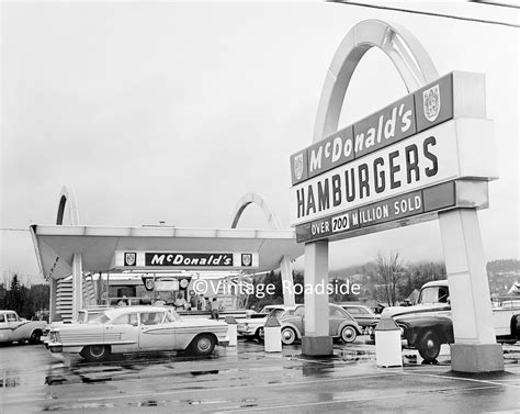 Vintage Mcdonald's Hamburgers Drive in Photo Print From - Etsy