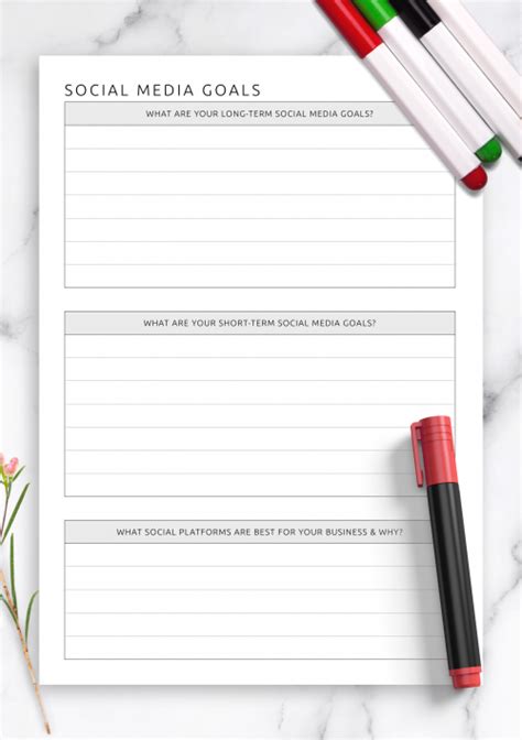 Best Social Media Planner Templates - Download Printable PDFs